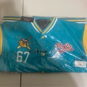 Ralph Lauren Teal and Yellow Polo Jacket